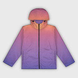 Женская ветровка Градиент закатное небо желтый фиолетовый