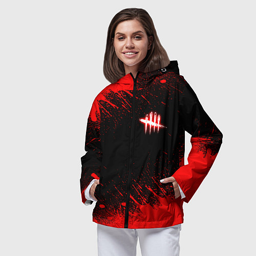 Женская ветровка Dead by daylight огненный / 3D-Черный – фото 3