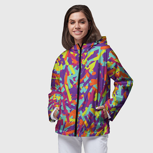 Женская ветровка Конфитти / 3D-Черный – фото 3