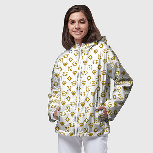 Женская ветровка Узор как у девушки из Gta 6 / 3D-Белый – фото 3