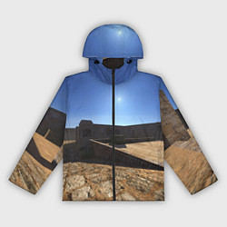 Ветровка с капюшоном женская Dust2 full 3d 4k, цвет: 3D-черный