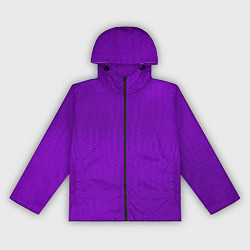 Ветровка с капюшоном женская Фиолетовый текстурированный, цвет: 3D-черный