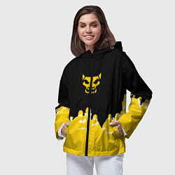 Ветровка с капюшоном женская Боевой отряд Полный провал Fighter D, цвет: 3D-черный — фото 2