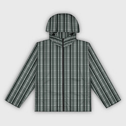 Ветровка с капюшоном женская Серо-зелёный полосатый, цвет: 3D-черный