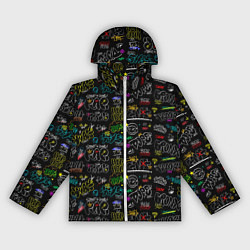 Ветровка с капюшоном женская Rap hip hop, цвет: 3D-белый