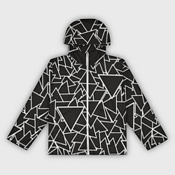 Ветровка с капюшоном женская Черный треугольник, цвет: 3D-белый