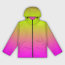 Ветровка с капюшоном женская Градиент яркий, цвет: 3D-черный