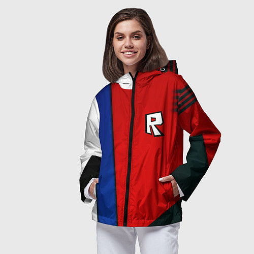 Женская ветровка Roblox uniform / 3D-Черный – фото 3