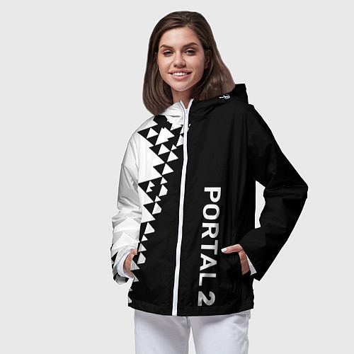 Женская ветровка Portal geometry steel / 3D-Белый – фото 3