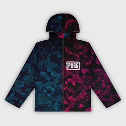 Ветровка с капюшоном женская PUBG camo texture, цвет: 3D-черный