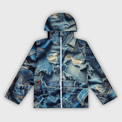 Ветровка с капюшоном женская Denim rags - fashion trend, цвет: 3D-белый