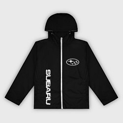Женская ветровка Subaru logo white