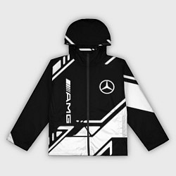 Ветровка с капюшоном женская Mercedes bens geometry, цвет: 3D-черный