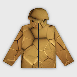 Женская ветровка Золотые неоновые плиты в разломе