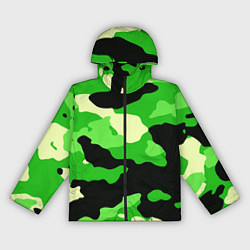 Женская ветровка Зелёный камуфляж текстура