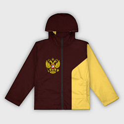 Ветровка с капюшоном женская Россия ретро стиль, цвет: 3D-черный