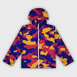 Ветровка с капюшоном женская Камуфляж армейский, цвет: 3D-белый