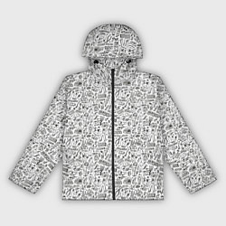 Женская ветровка Дудл граффити рэперское - паттерн