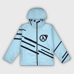 Ветровка с капюшоном женская Half life geometry steel, цвет: 3D-черный