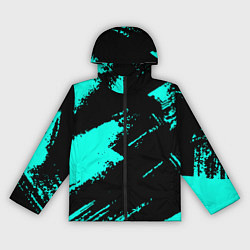 Ветровка с капюшоном женская Неоновые краски текстура, цвет: 3D-черный