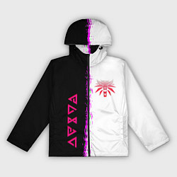 Ветровка с капюшоном женская The Witcher logo краски, цвет: 3D-черный