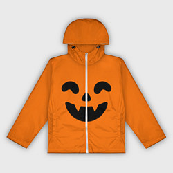Ветровка с капюшоном женская Весёлая тыква верх, цвет: 3D-белый