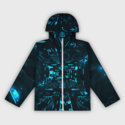 Ветровка с капюшоном женская Эффект погружения, цвет: 3D-белый