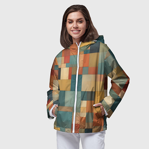 Женская ветровка Inspired by Paul Klee / 3D-Белый – фото 3
