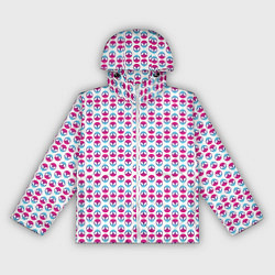 Ветровка с капюшоном женская Инопланетный принт, цвет: 3D-белый
