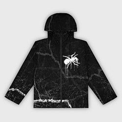 Ветровка с капюшоном женская The prodigy - трещины, цвет: 3D-черный