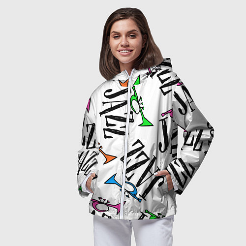 Женская ветровка Just jazz in color / 3D-Белый – фото 3