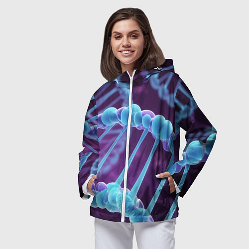 Женская ветровка Неон ДНК / 3D-Белый – фото 3