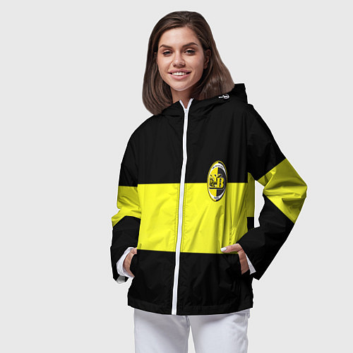 Женская ветровка Янг бойс полоса / 3D-Белый – фото 3