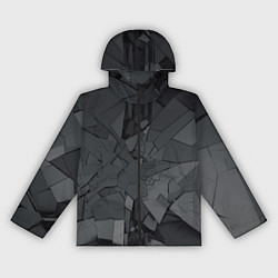 Ветровка с капюшоном женская Трещины, цвет: 3D-черный