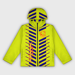 Ветровка с капюшоном женская Cyberpunk 2077 полсы геометрия, цвет: 3D-черный