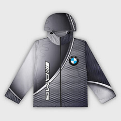 Ветровка с капюшоном женская BMW metalic auto metal, цвет: 3D-черный