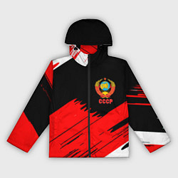 Женская ветровка СССР краски абстрактные текстура