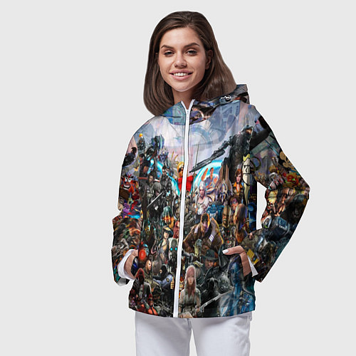 Женская ветровка Коллекция мастера игры / 3D-Белый – фото 3