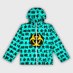 Ветровка с капюшоном женская Resident Evil japan pattern, цвет: 3D-белый