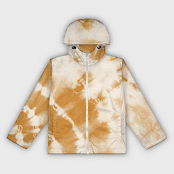 Ветровка с капюшоном женская Коричневый тай дай, цвет: 3D-белый