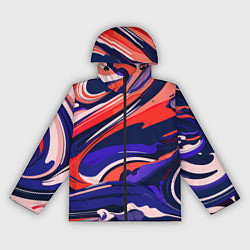 Женская ветровка Абстракция разводов разноцветная