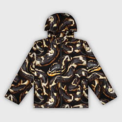 Женская ветровка Змея черно-белая