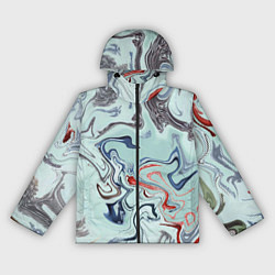 Ветровка с капюшоном женская Crazy waves, цвет: 3D-черный