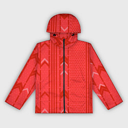 Ветровка с капюшоном женская Закулисье красные обои, цвет: 3D-черный