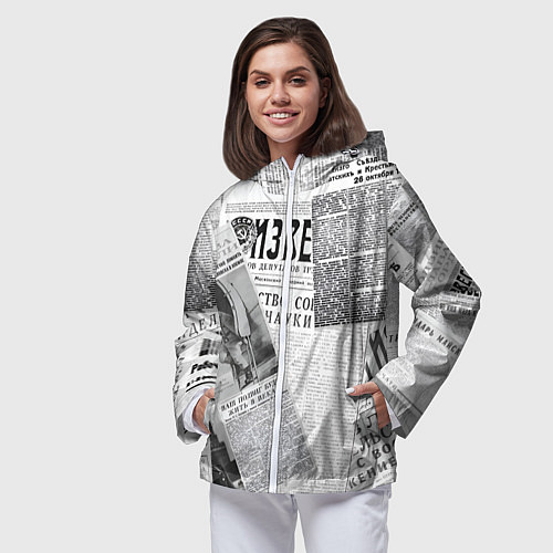 Женская ветровка Izvestiya / 3D-Белый – фото 3