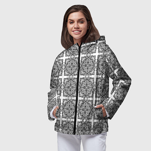 Женская ветровка Средневековье / 3D-Черный – фото 3