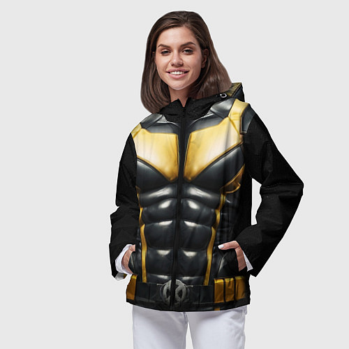 Женская ветровка Костюм Росомахи из люди икс / 3D-Черный – фото 3