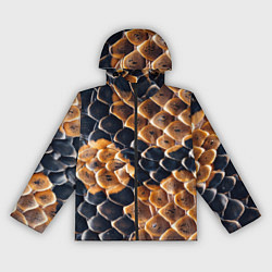 Ветровка с капюшоном женская Змеиный талисман, цвет: 3D-черный