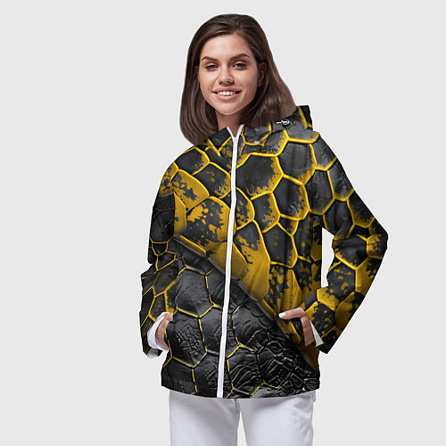 Женская ветровка Костюм рептилии / 3D-Белый – фото 3