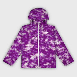 Женская ветровка Снежинки глитч